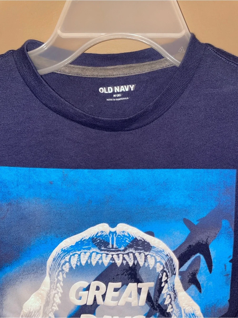 Old Navy Boys Long Sleeve Navy Graphic Tee - 